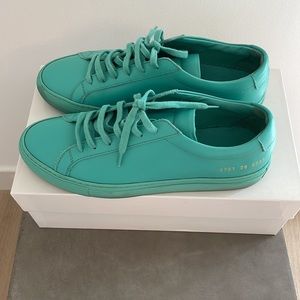 Womens Common Projects in Mint Green- Size 38